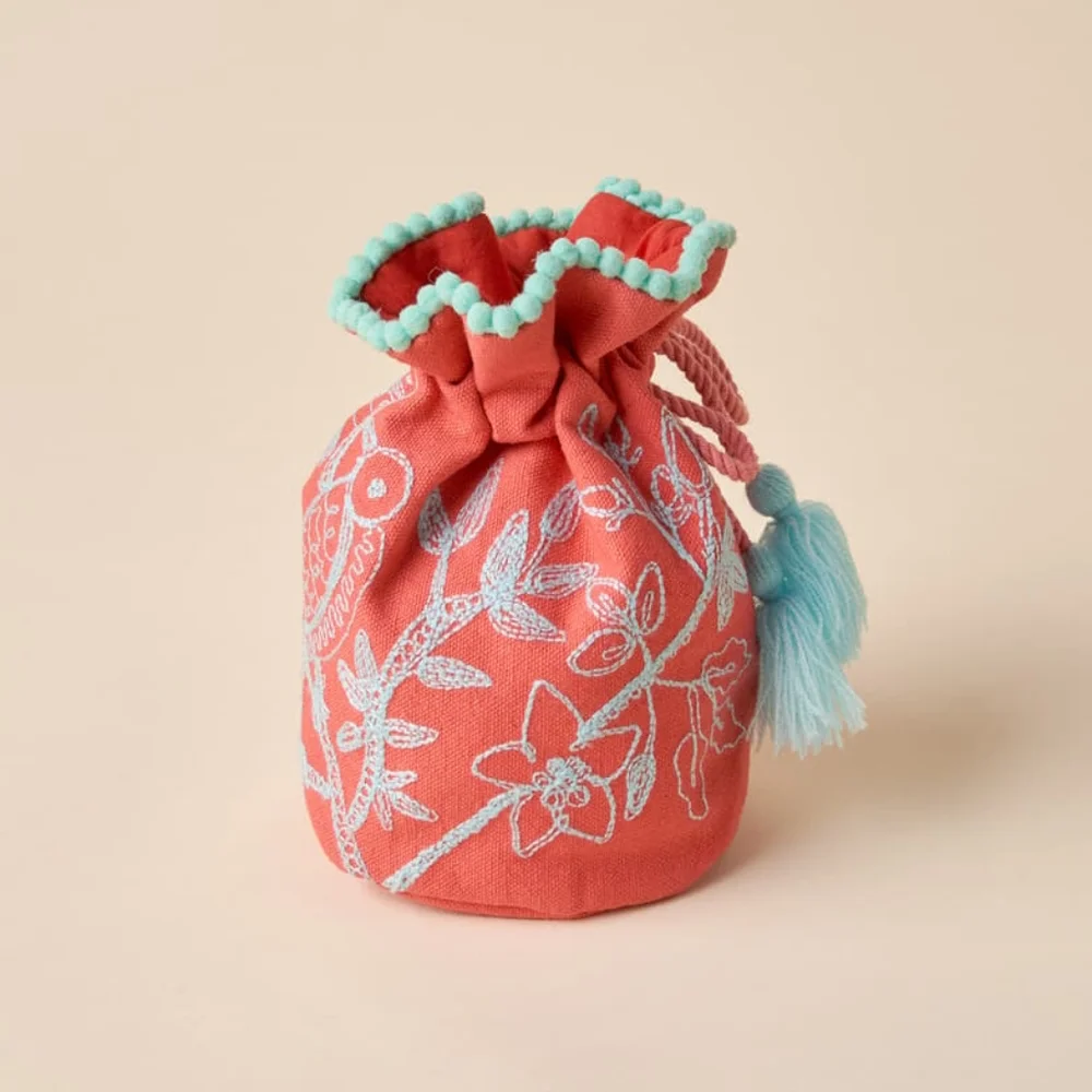 Sundance Red & Aqua Blue Jewelry Keeper